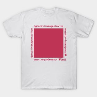 Viva Magenta Color of the Year 2023 Swatch T-Shirt